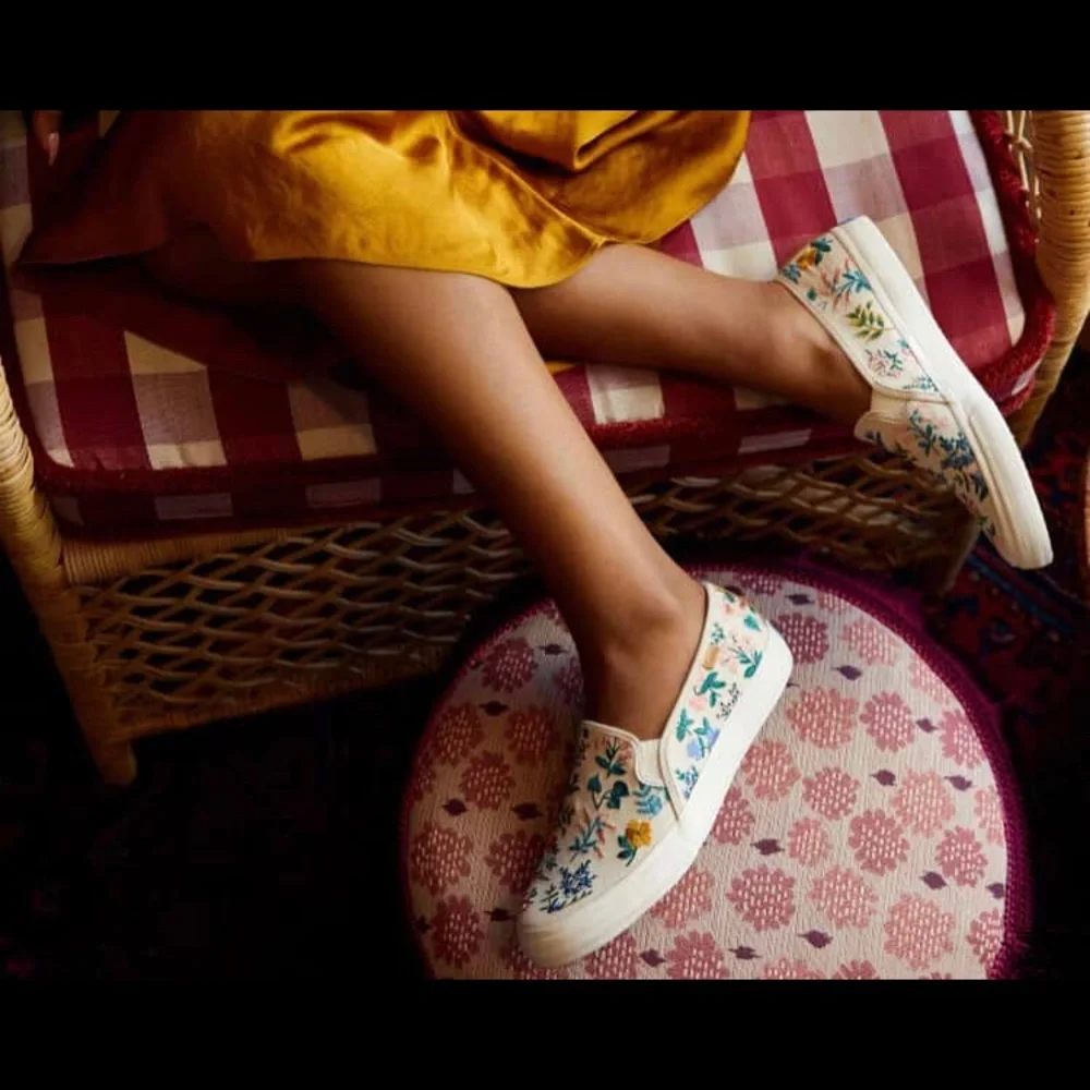 Keds Wildflower Embroidered Double Decker Slip-On